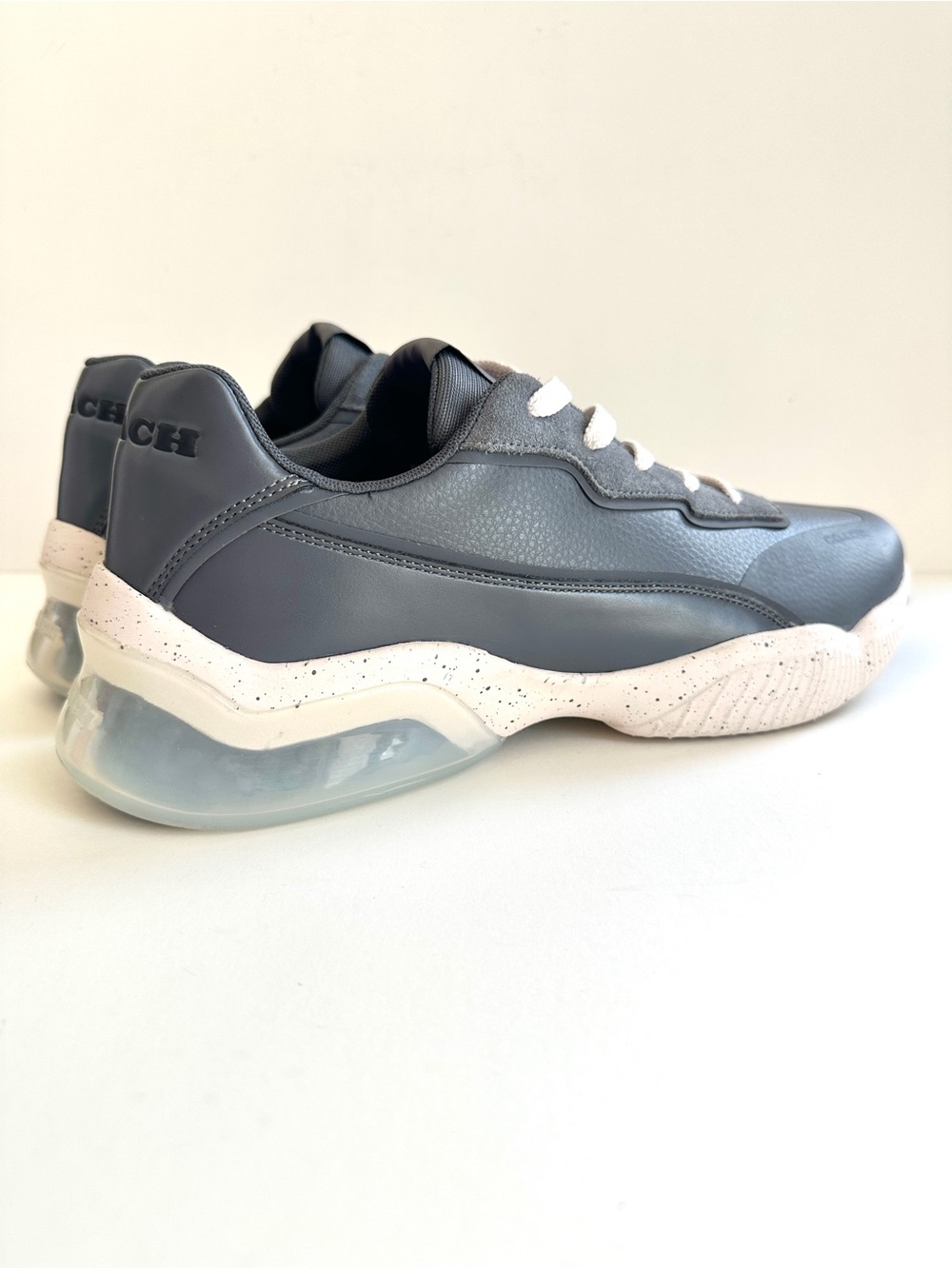 COACH MENS CITYSOLE RUNNER INDUSTRIAL GREY TRAINERS ATHLETIC SNEAKERS NEW! Sz12D - Picture 6 of 15